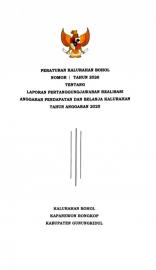 PERATURAN KALURAHAN BOHOL NOMOR 1 TAHUN 2026 TENTANG LPJ REALISASI APBKal TA 2025